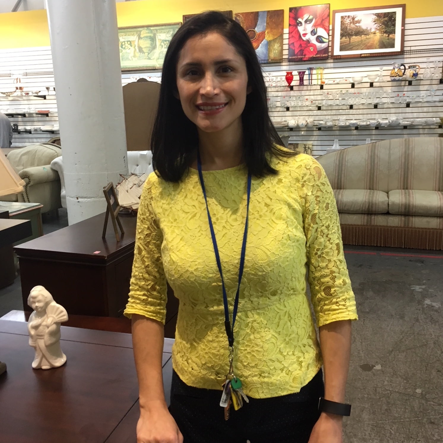 Carla Contreras, Deputy Director of Store Operations at Saint Vincent de Paul’s Thrift Store