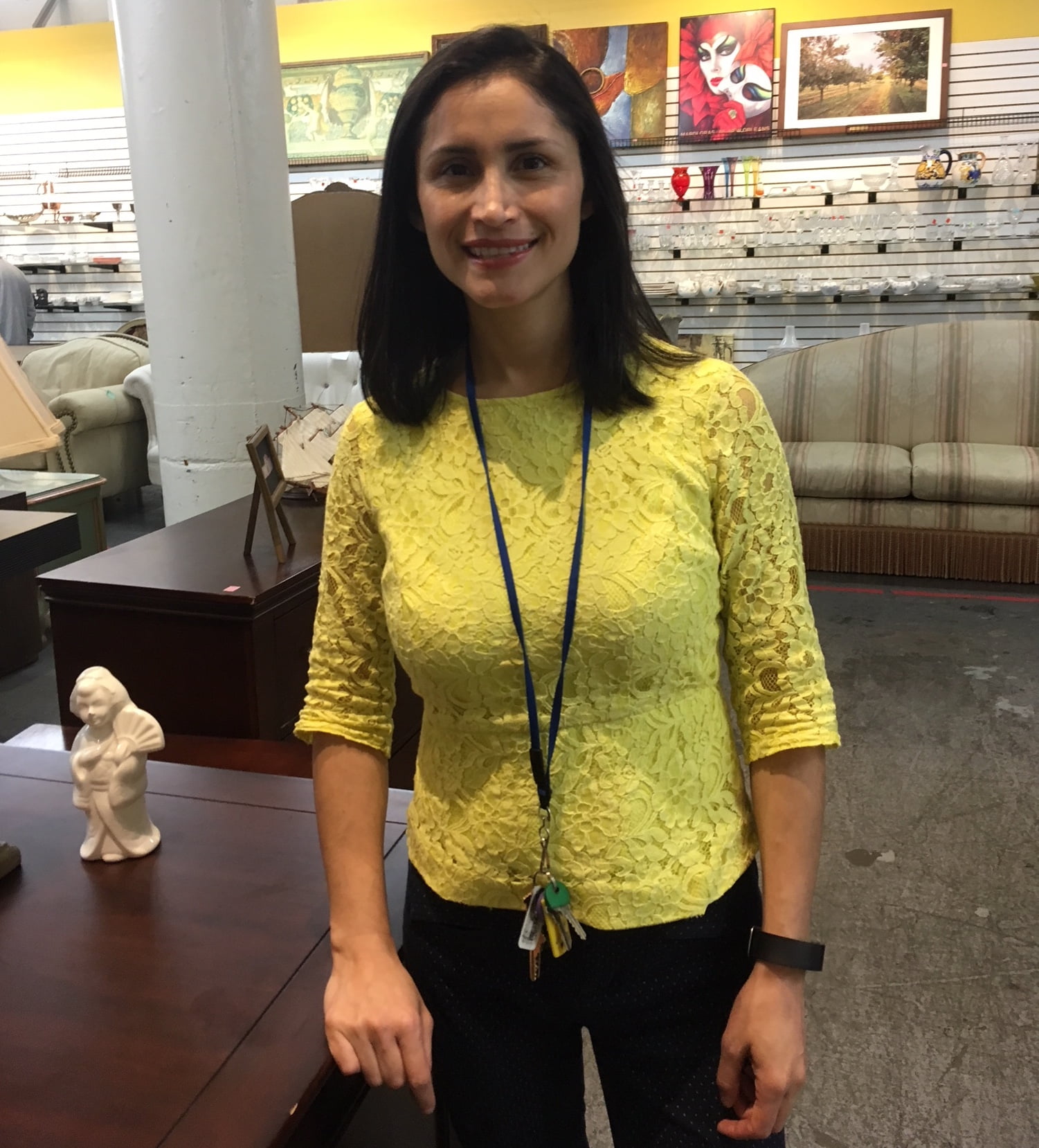Carla Contreras, Deputy Director of Store Operations at Saint Vincent de Paul’s Los Angeles Thrift Store