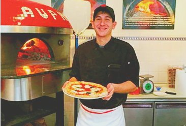 Pete Murdoca in the kitchen at Pietro's in Lodi California