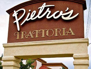 Pietro's Trattoria Sign Lodi, California