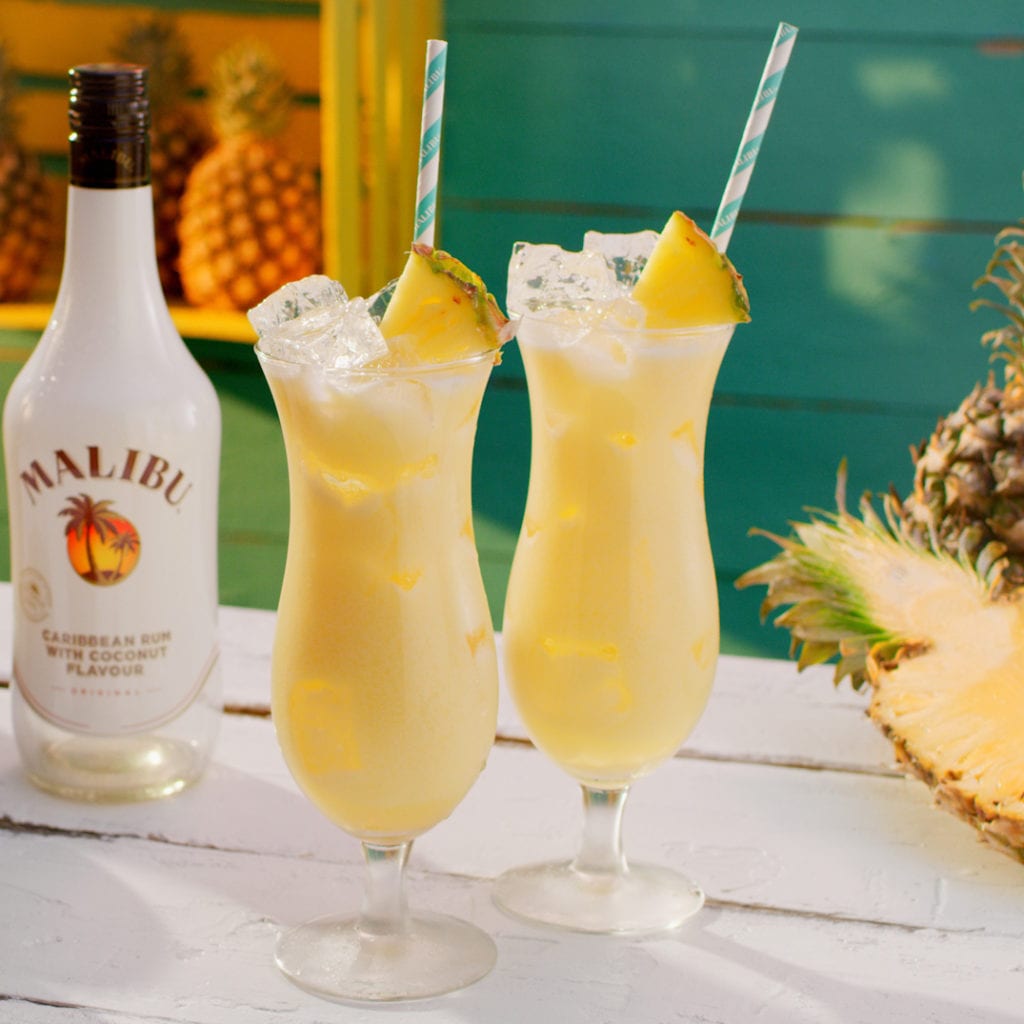 Malibu Coconut Water Pina Colada 360 MAGAZINE GREEN DESIGN POP