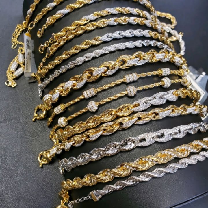 Buy Fancy Modern Heart Design Chain Gold Bracelet Buy Online