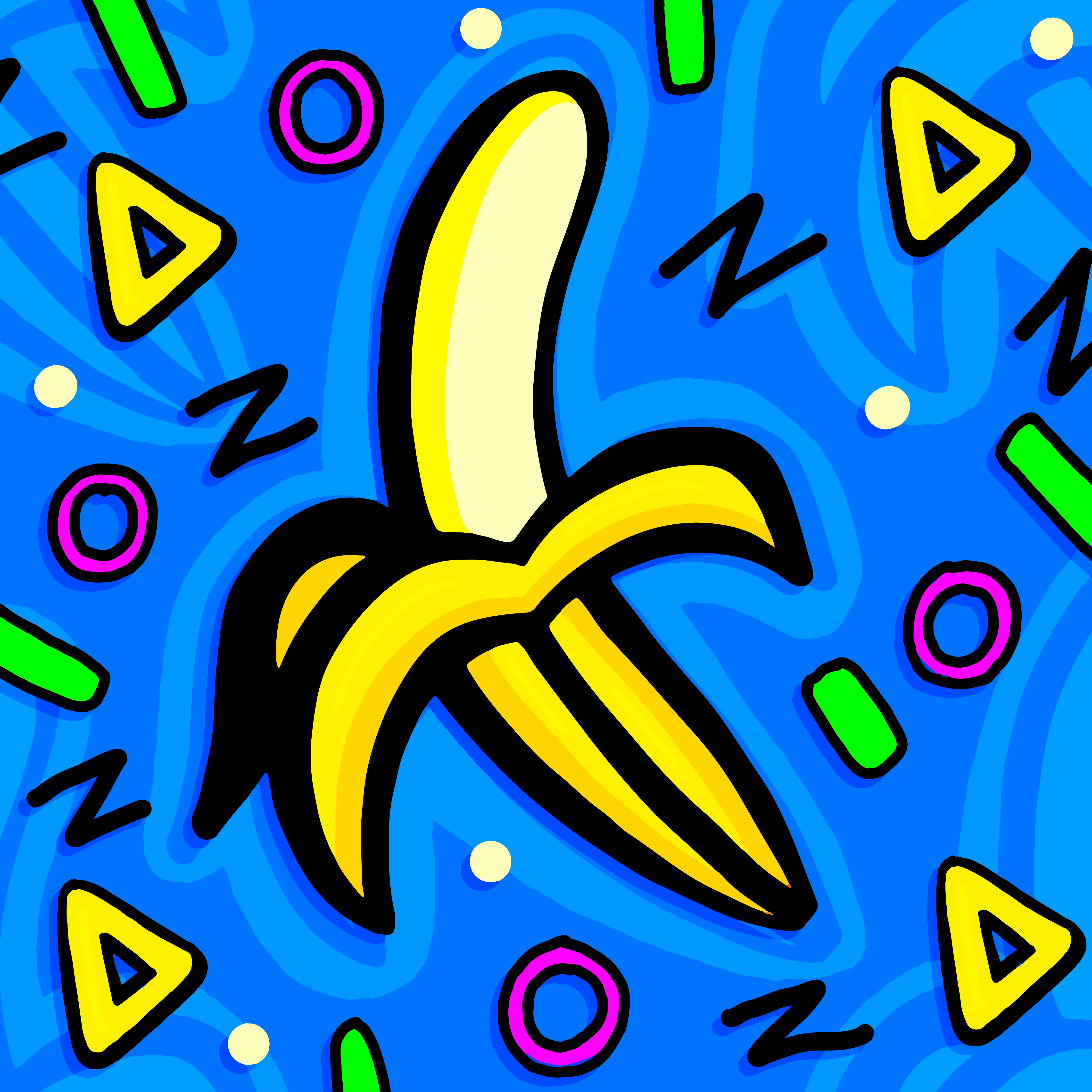 Banana illustration by Mina Tocalini