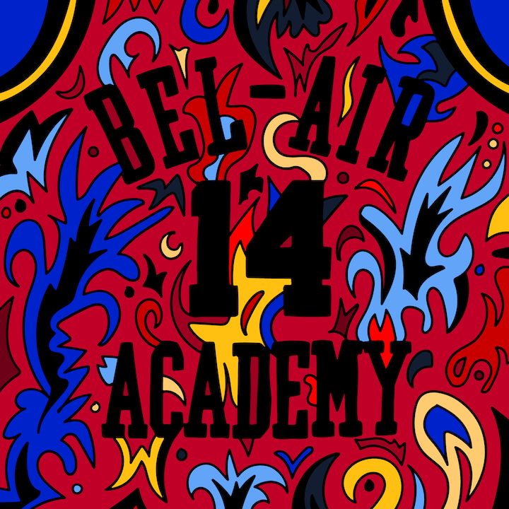 Bel-Air Academy Basketball Jersey illustration done by Mina Tocalini of 360 MAGAZINE.