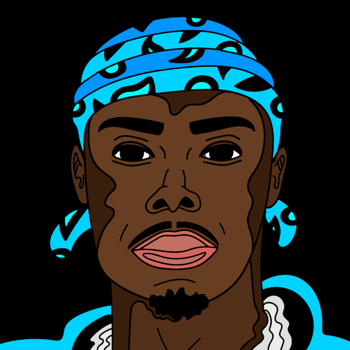 DaBaby illustration done by Mina Tocalini of 360 MAGAZINE.