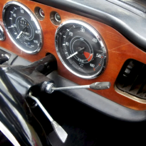 Photo of Triumph TR4 & TR4A interior front by Veloce Publishing.