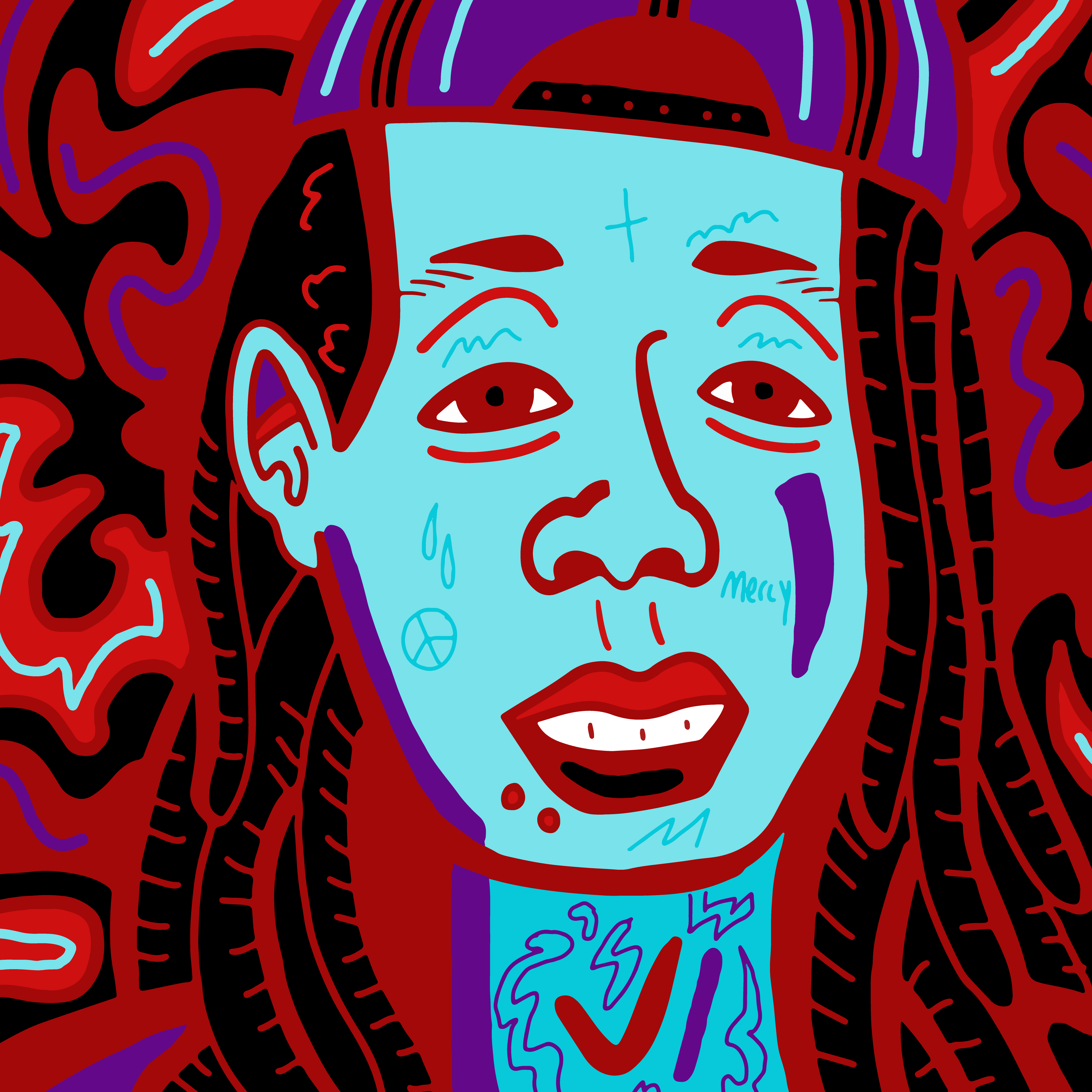 Lil Wayne illustration by Mina Tocalini