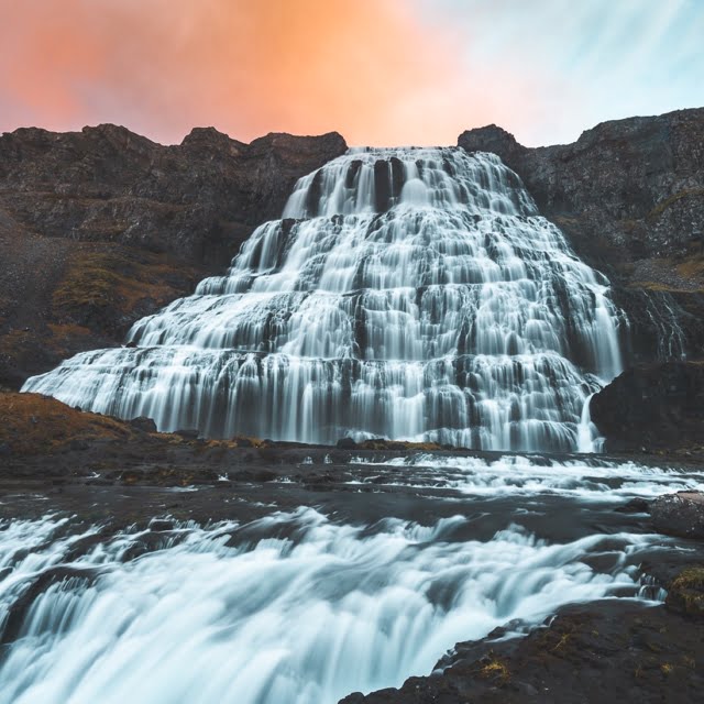 Iceland waterfall