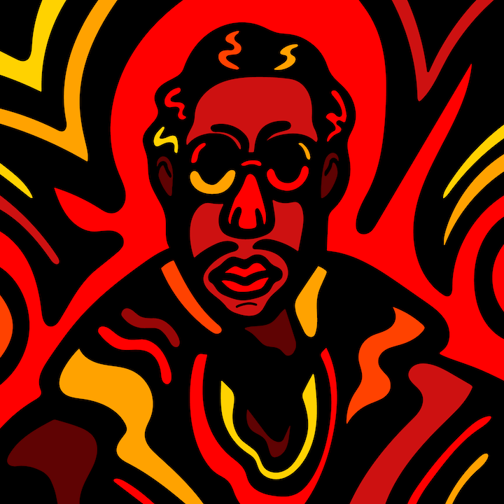 2 Chainz illustration done by Mina Tocalini of 360 MAGAZINE.