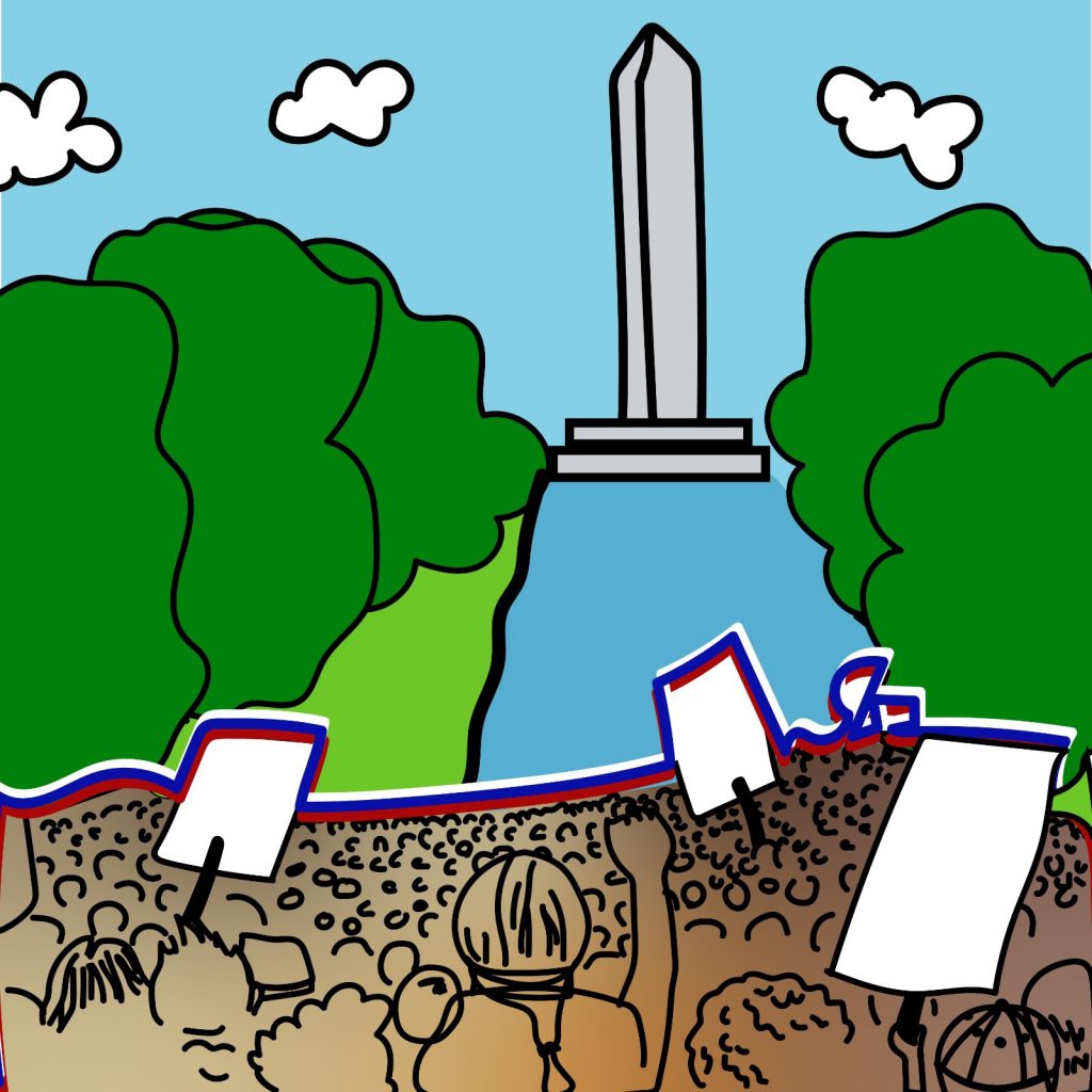 Rita Azar illustrates March on Washington for 360 MAGAZINE