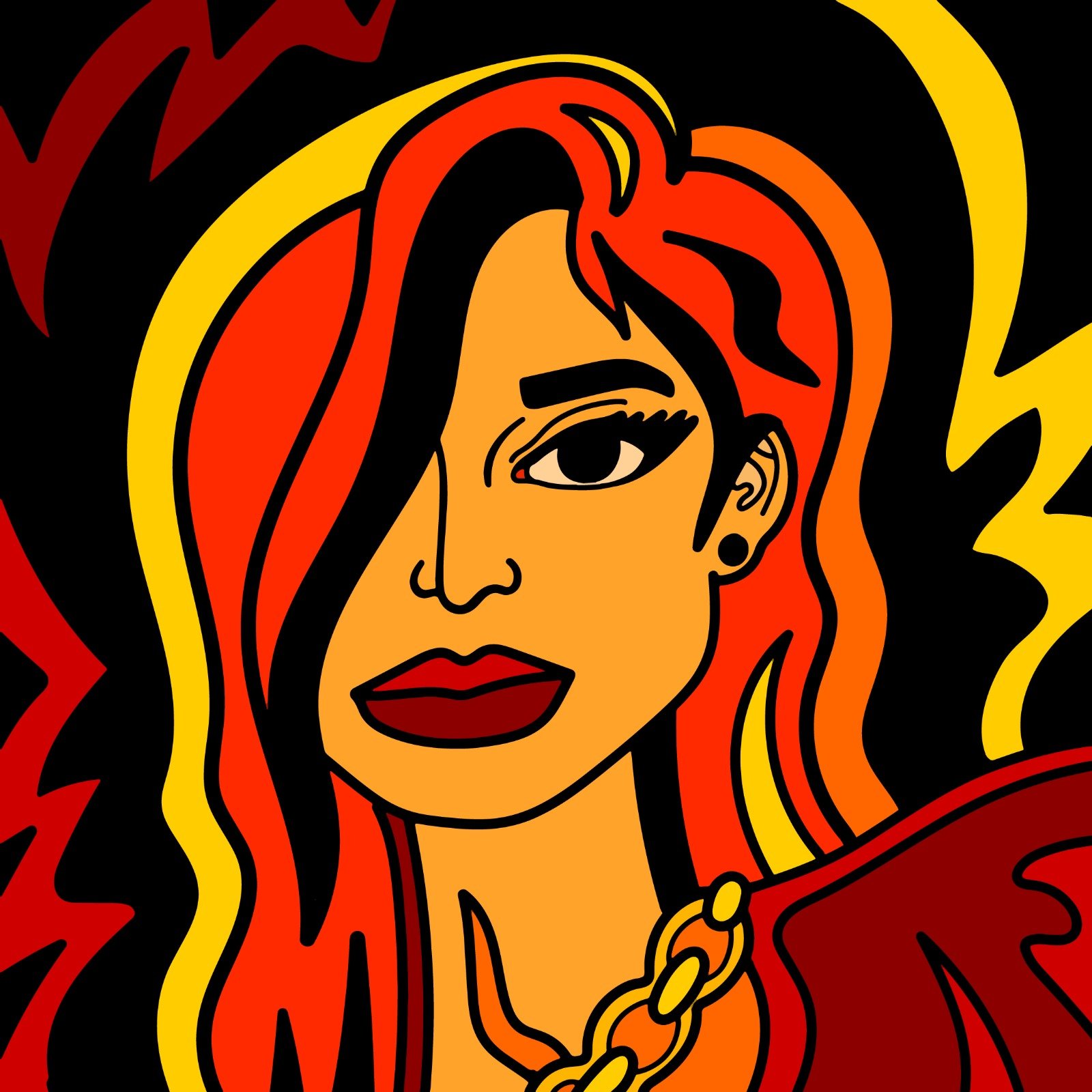 Mina Tocalini provides illustration for Kylie Jenner story in 360 MAGAZINE.