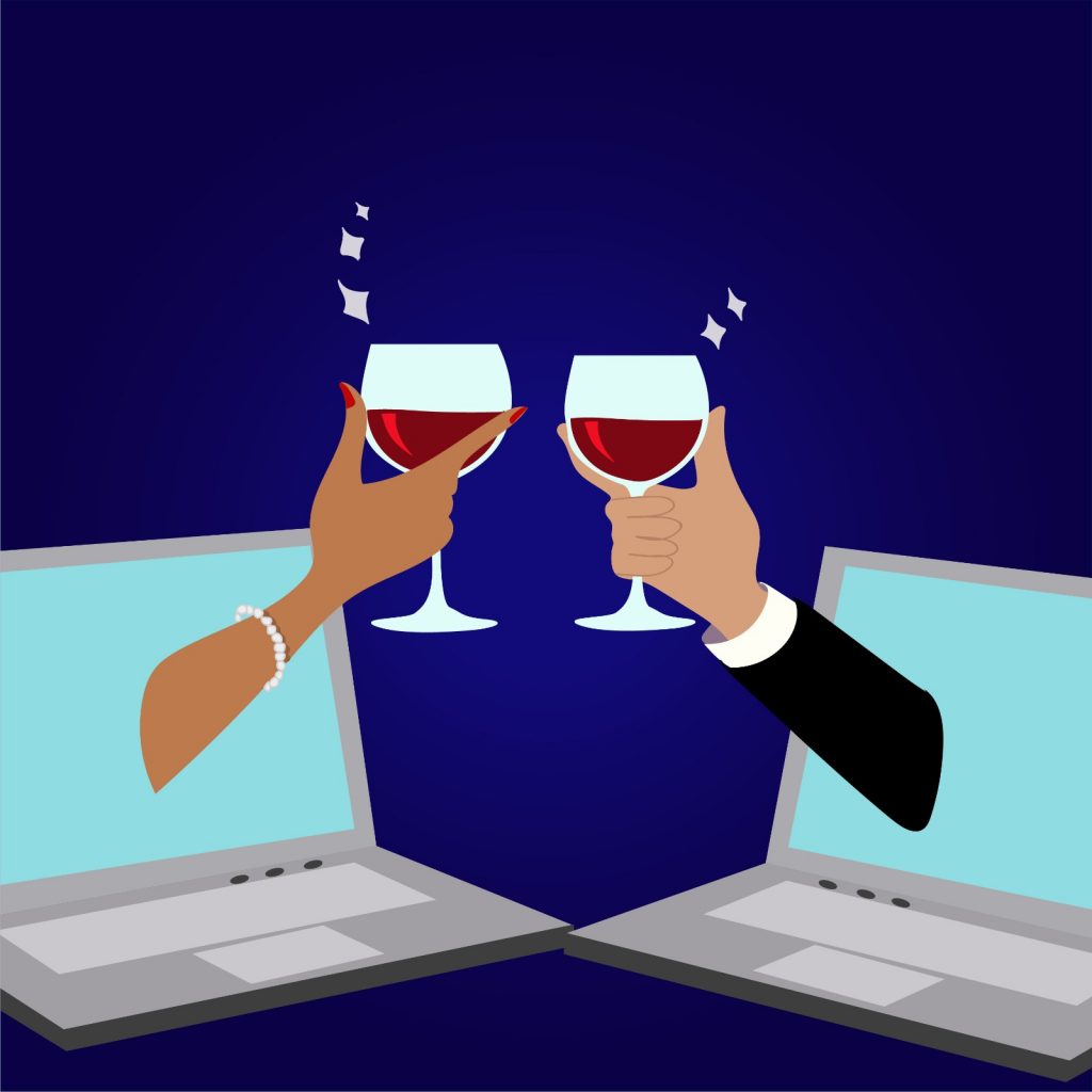 Rita Azar illustrates wine article for 360 MAGAZINE