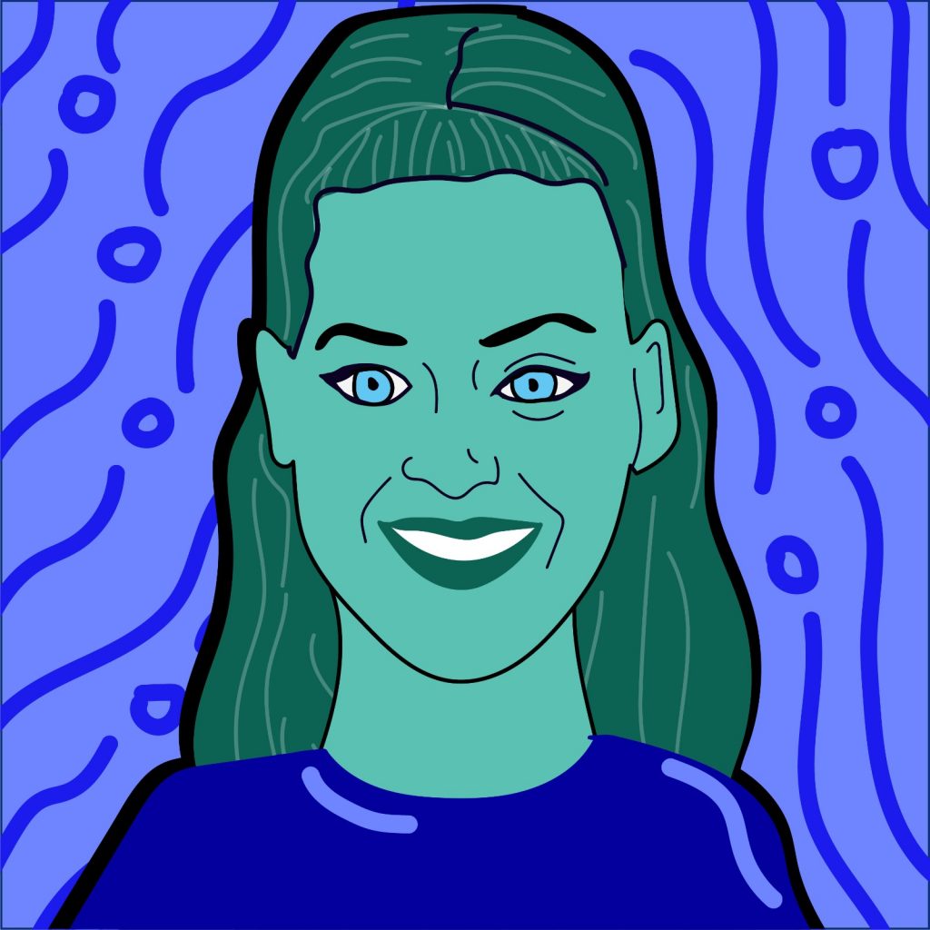 Katy Perry illustration by Rita azar for 360 magazine