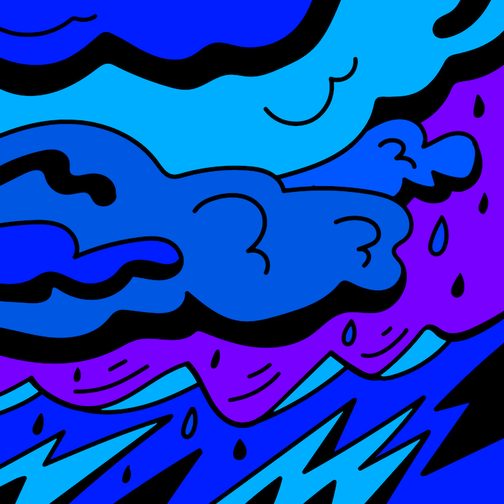 Storm illustration done by Mina Tocalini of 360 MAGAZINE.