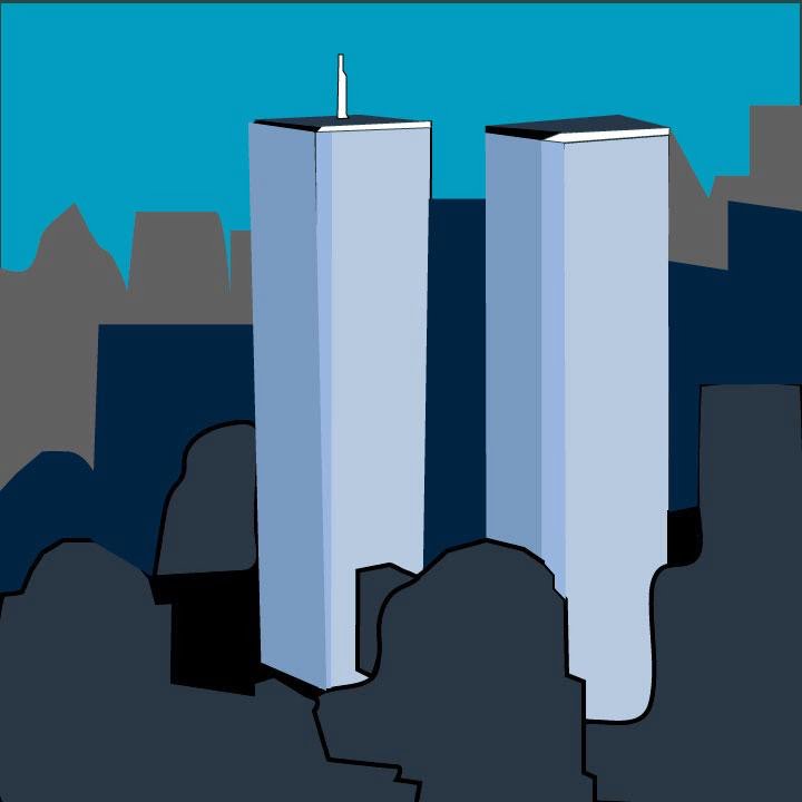 Kaelen Felix illustrates Twin Towers for 360 Magazine
