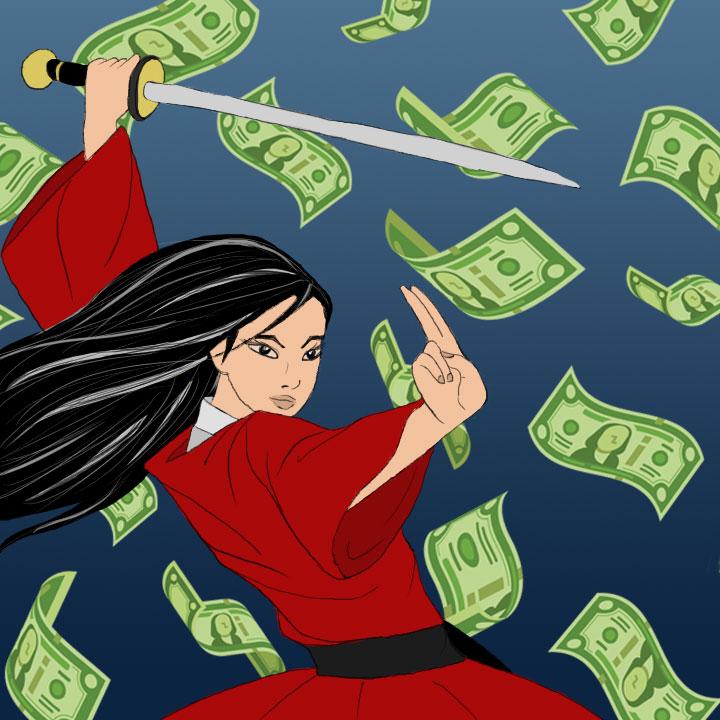 Mulan illustration by Maria Soloman for 360 Magazine.