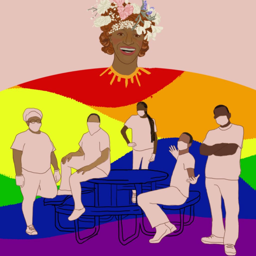 Gabrielle Marchan illustrates Marsha's House in the Bronx for 360 MAGAZINE.