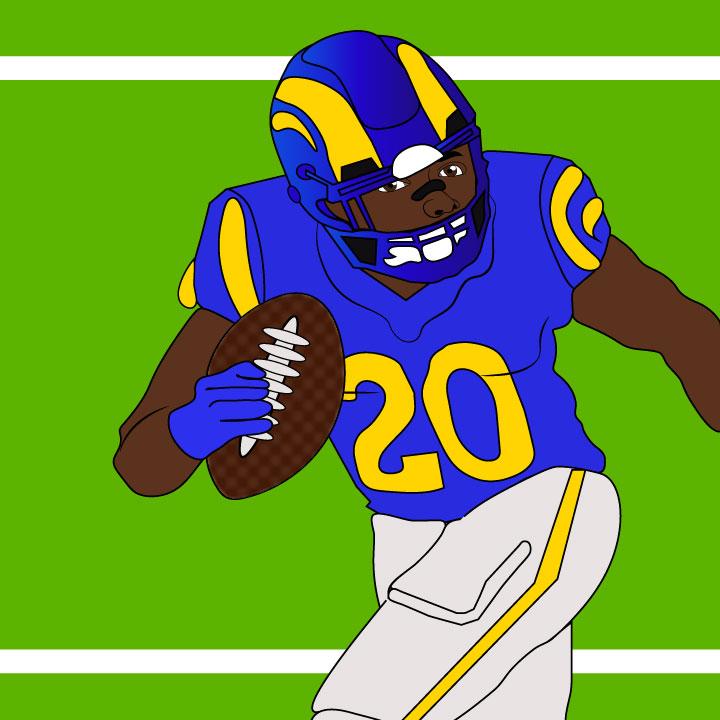 Rams illustrated by Kaelen Felix for 360 Magazine