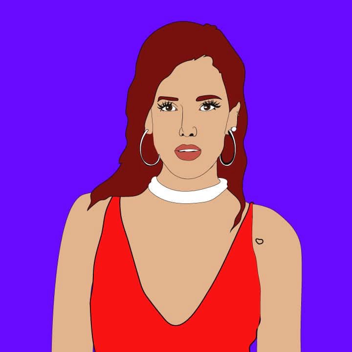 Kaelen Felix Illustrates Bella Thorne for 360 Magazine