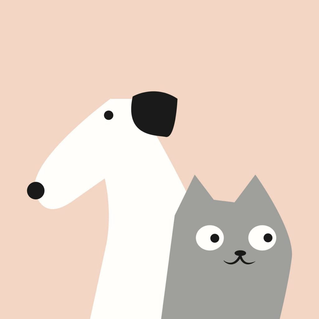 Dogs illustration for 360 Magazine.