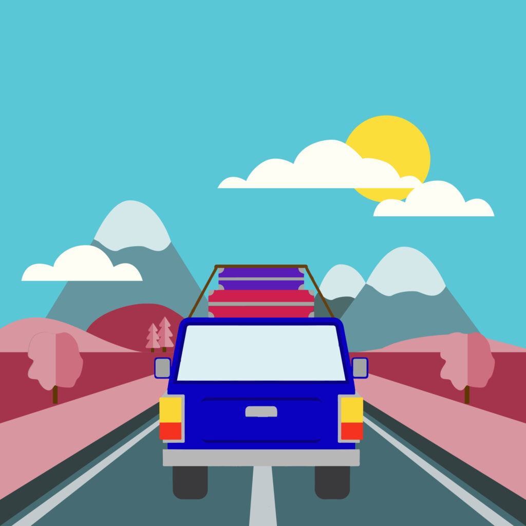 Rita Azar illustration for 360 MAGAZINE travel stories