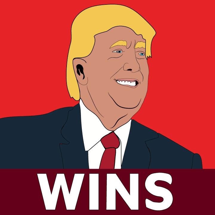 Donald Trump illustration by Kaelen Felix for 360 magazine