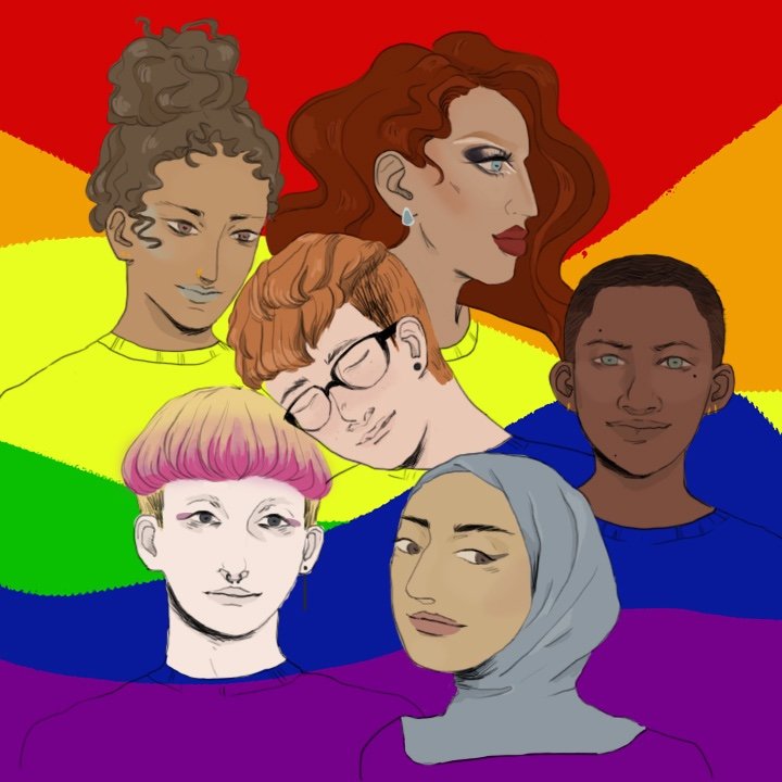 LGBTQ Illustration for 360 Magazine by Gabriella Archuleta