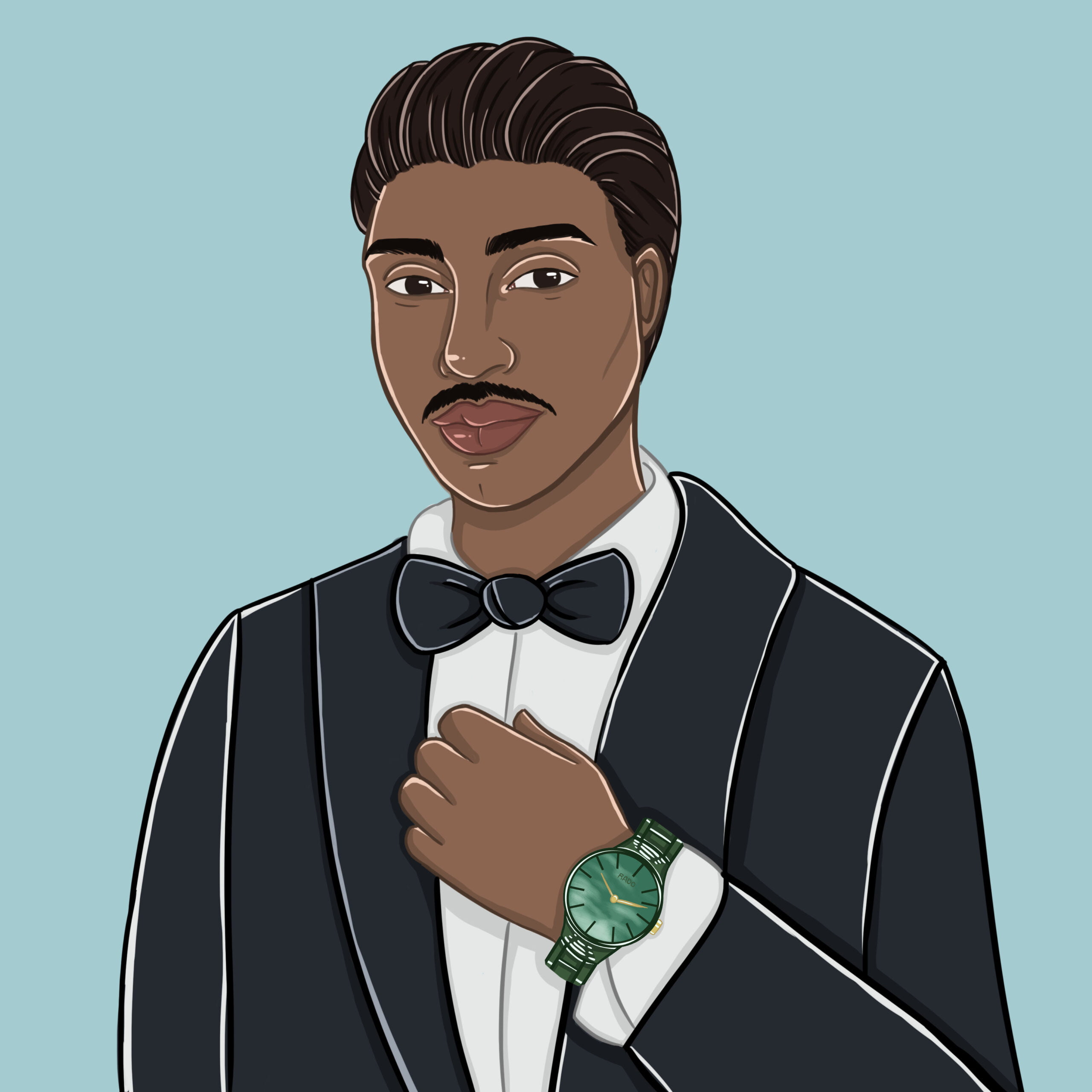 Vaughn lowery illustrated by Allison Christensen for hair article