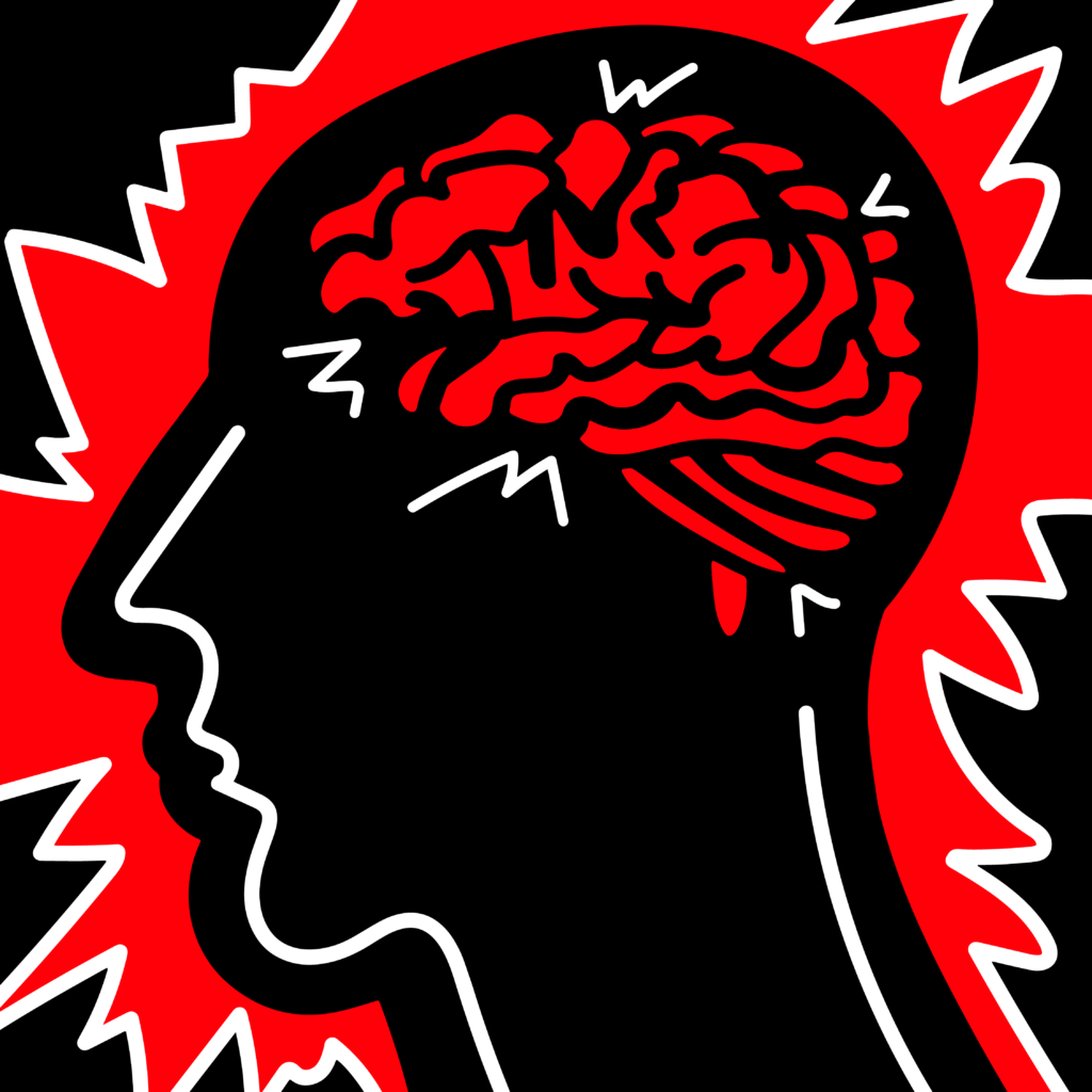 Mina Tocalini illustration for mental health article inside 360 magazine