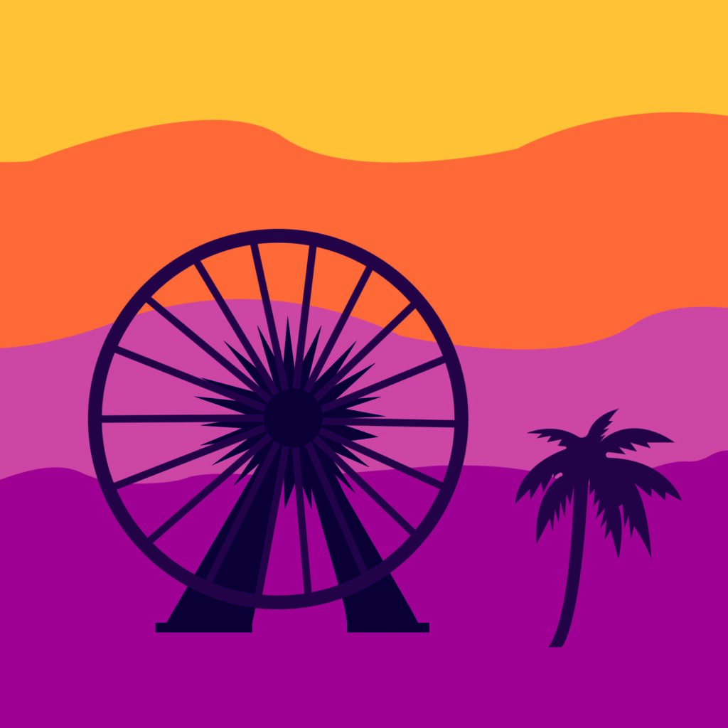Coachella illustration for 360 magazine