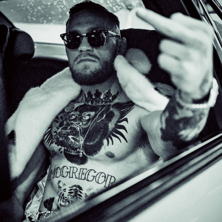 Conor McGregor image furnished by Berk Communications for 360 MAGAZINE