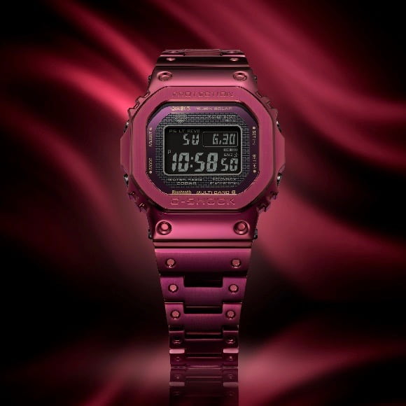 G-Shock RED STAINLESS STEEL CASE