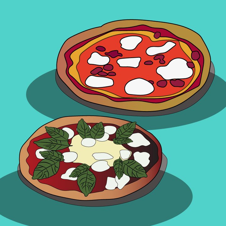 Kaelen Felix illustration for 360 MAGAZINE pizza article