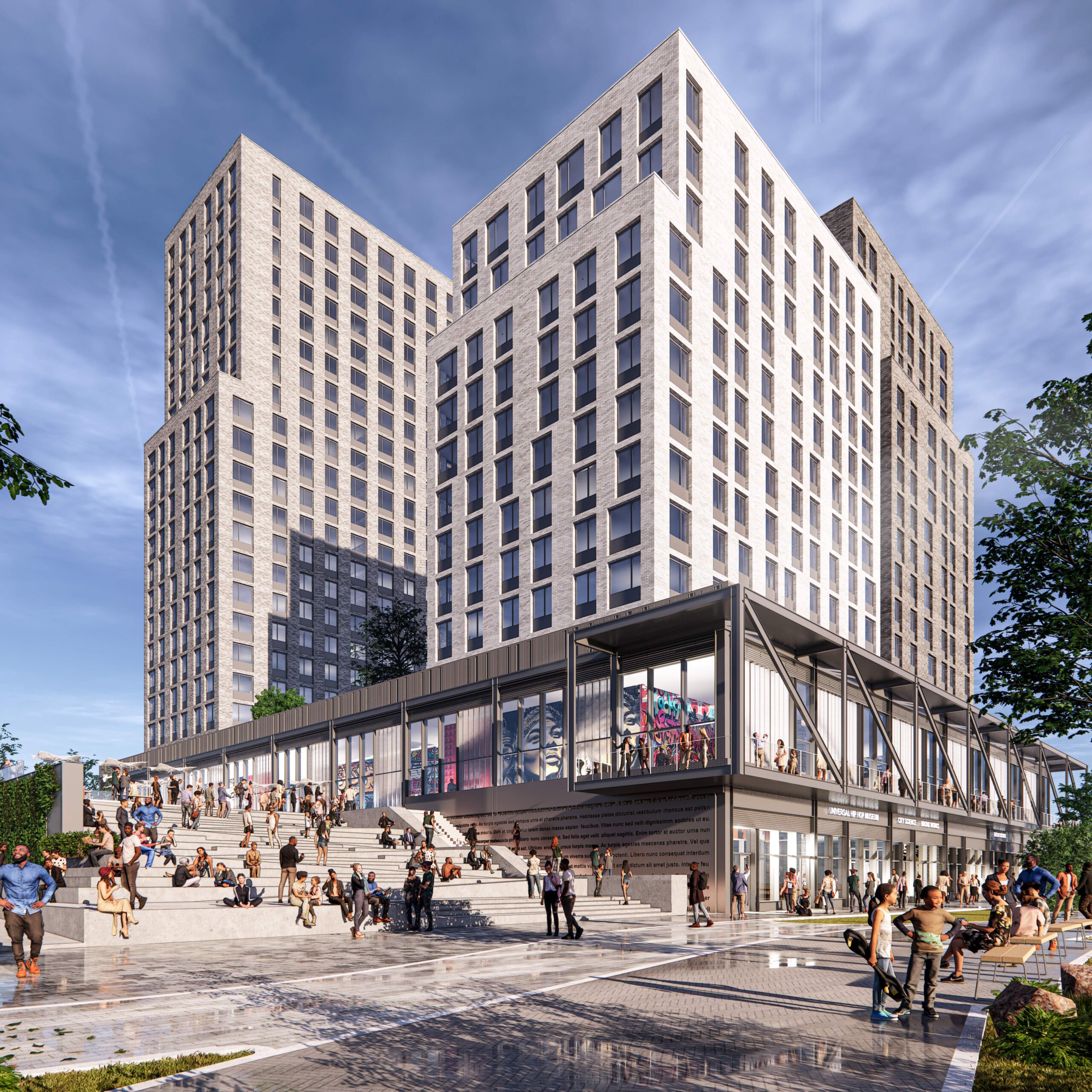 Bronx Point Renderings by John DeSio (Risa Heller Comms) for use by 360 Magazine