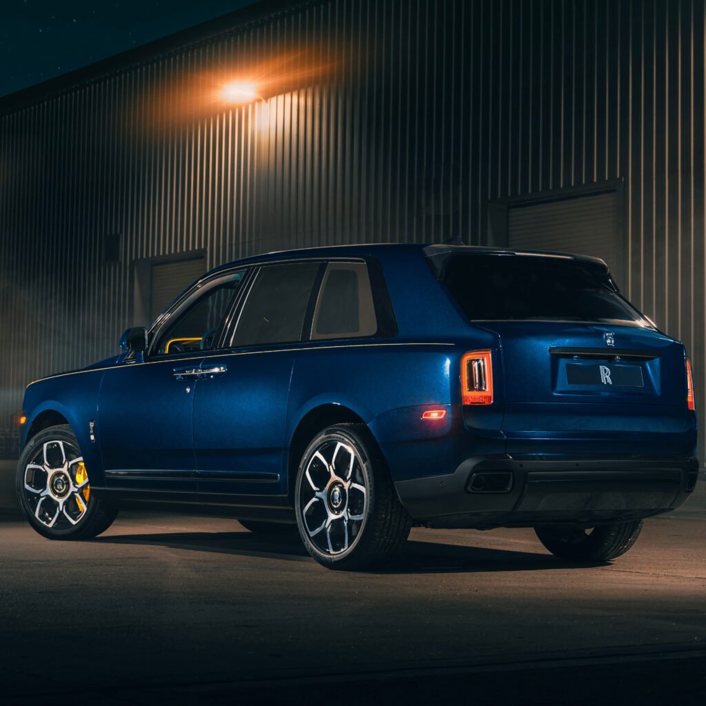 BESPOKE CULLINAN BLACK BADGE Benjamin and Christine Sloss by Rolls Royce for use by 360 Magazine