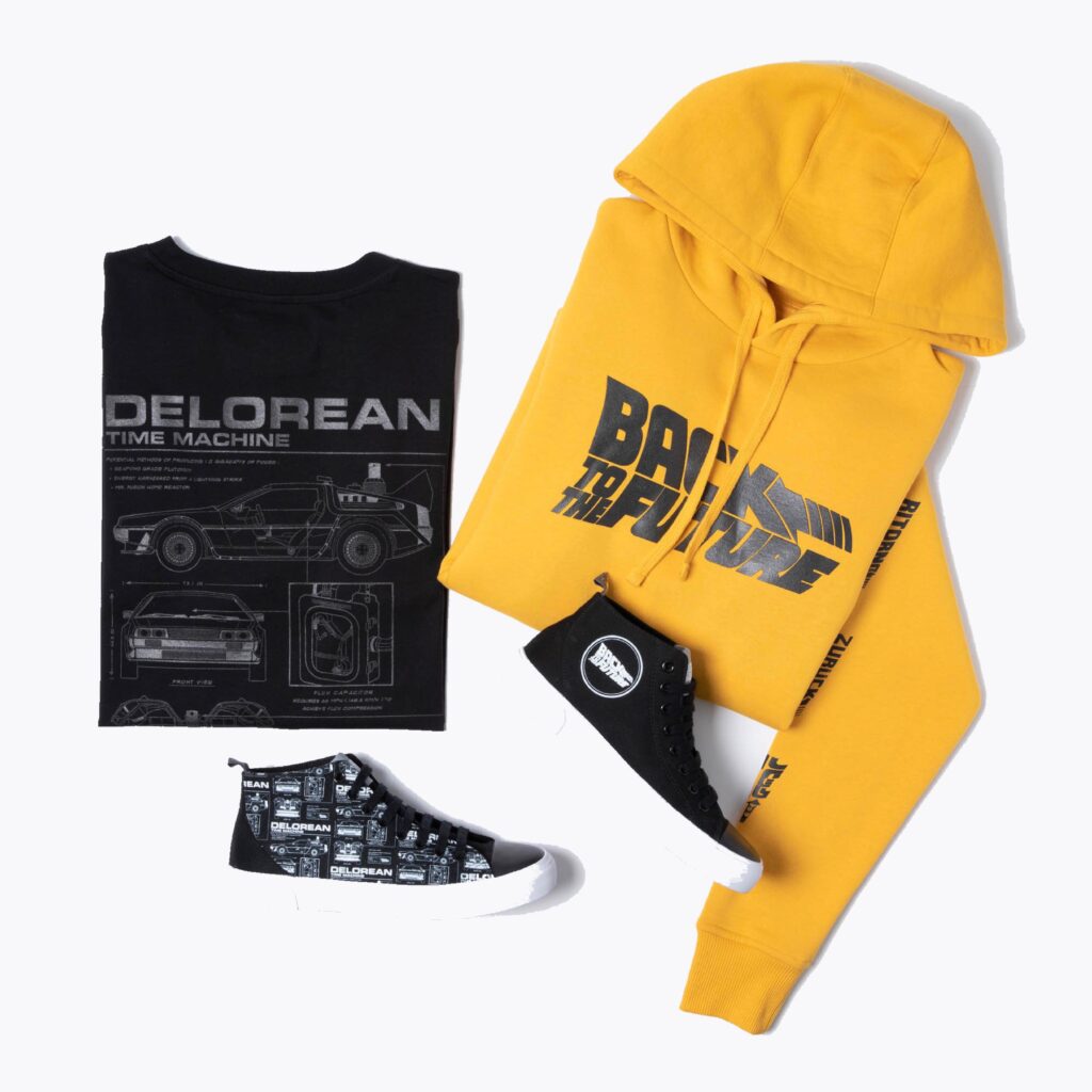 Zavvi's Back To The Future Collection via Sophie Dunne at The Hut Group for use by 360 Magazine