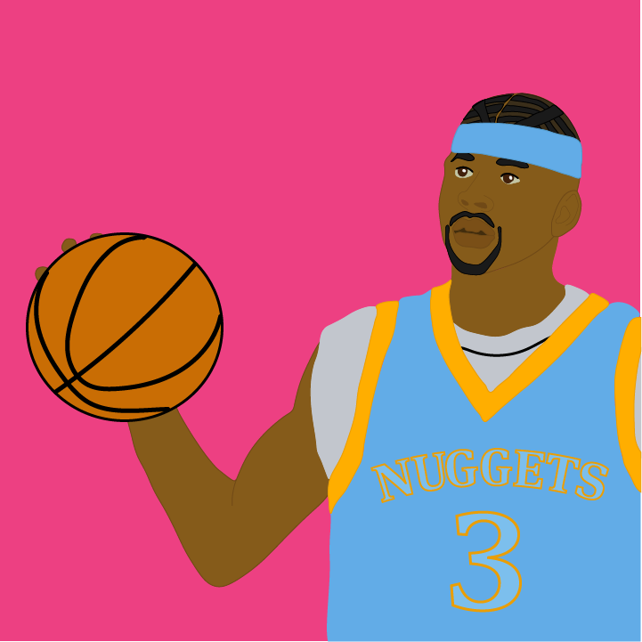 Allen Iverson illustration by Heather Skovlund for 360 Magazine