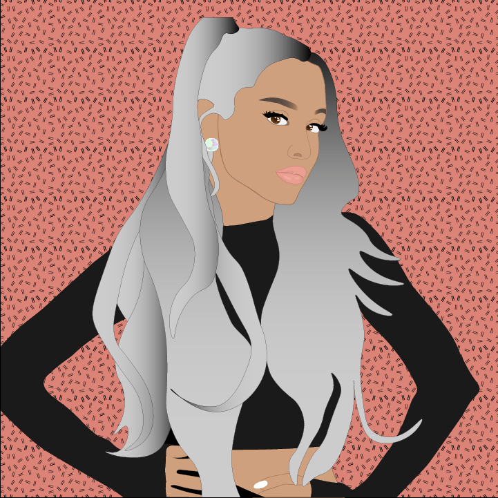 Ariana Grande illustration by Heather Skovlund for 360 Magazine