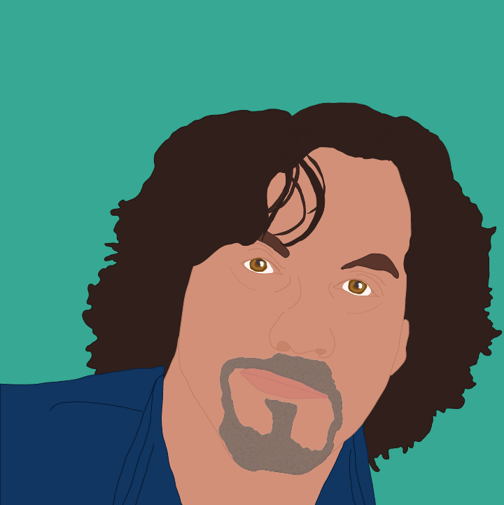 John Oates illustration by Heather Skovlund for 360 Magazine