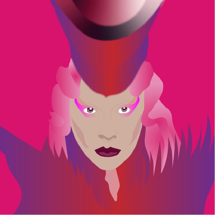 Lady Gaga illustration by Heather Skovlund for 360 Magazine