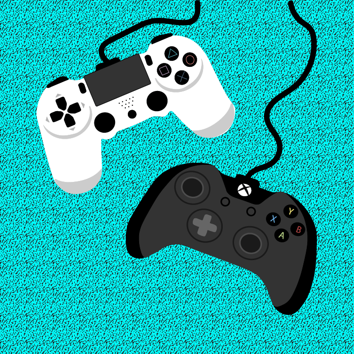 Gaming Controllers illustration by Heather Skovlund for 360 Magazine