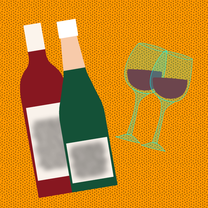 Wine illustration by Heather Skovlund for 360 Magazine