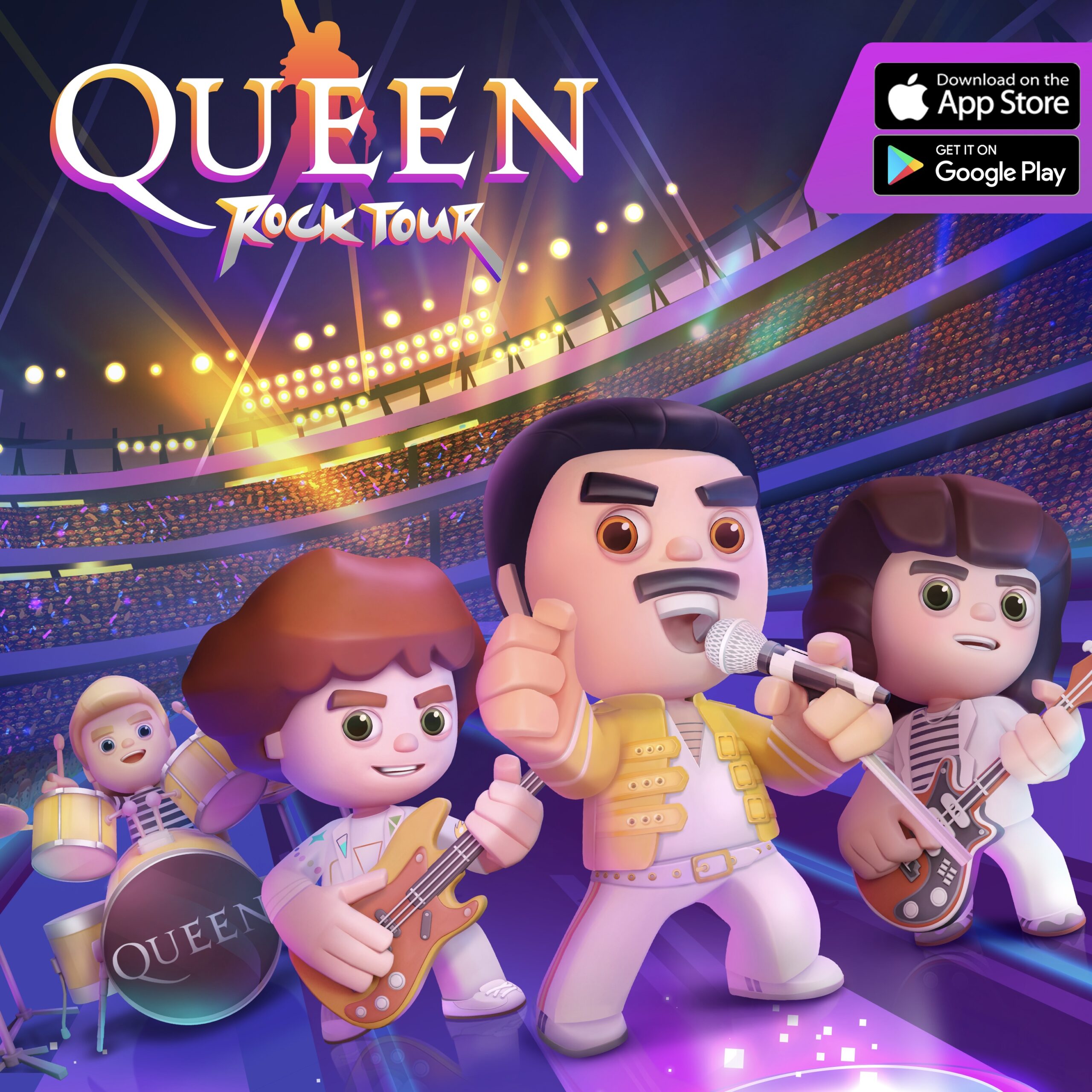 Queen Rock Tour poster by James Murtagh-Hopkins of Universal Music Group for 360 Magazine