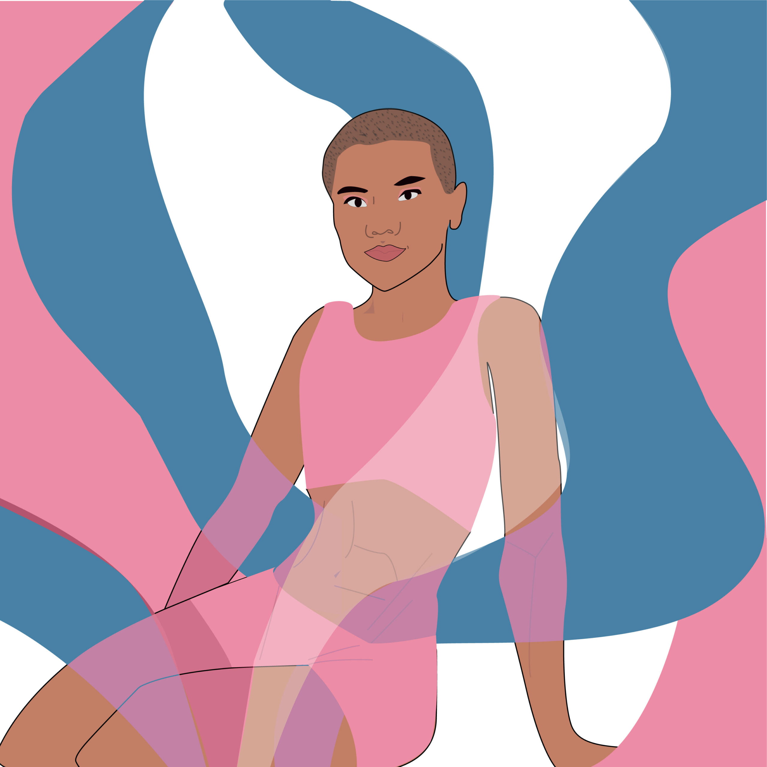 Transgender illustration by Rita Azar for 360 Magazine