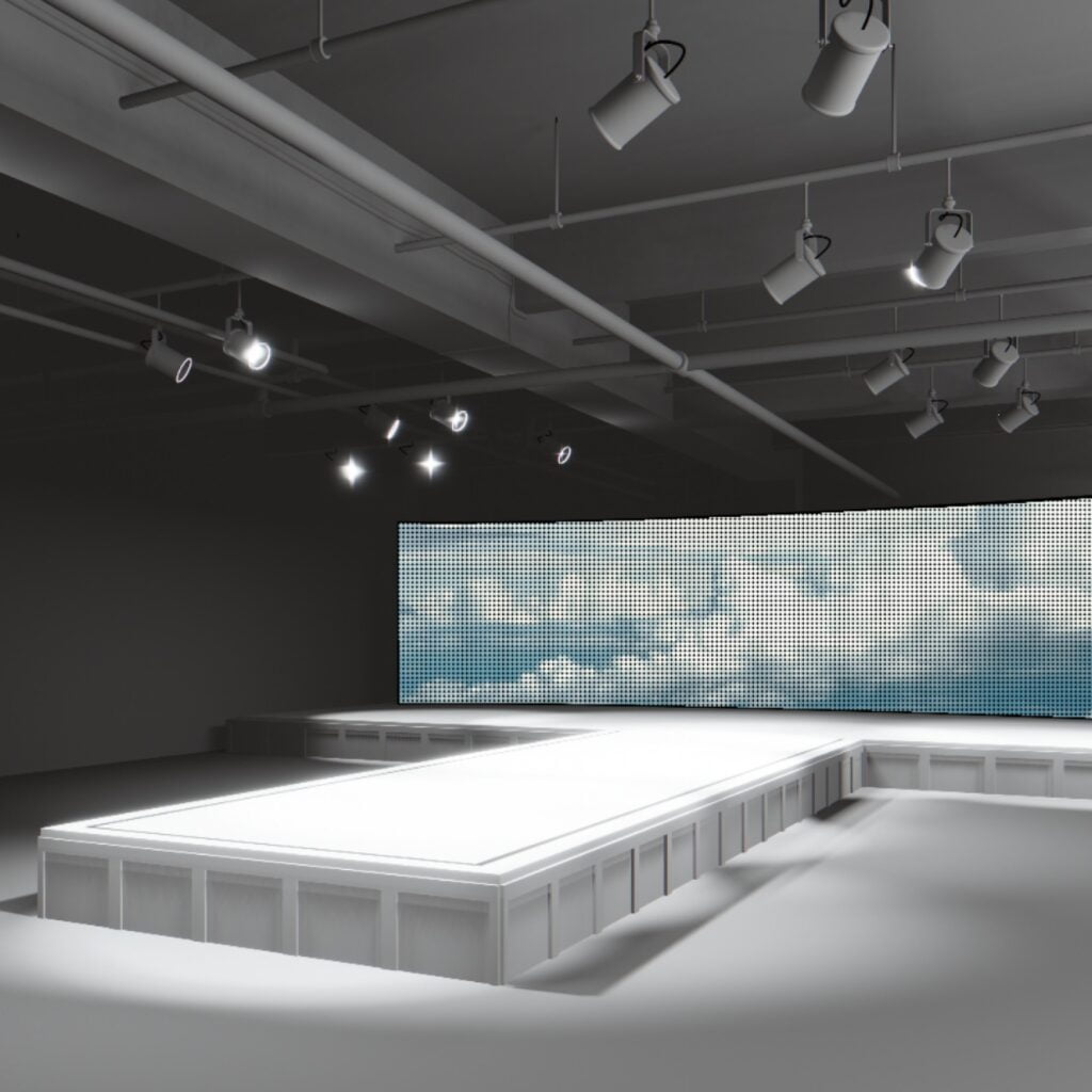 Daylight Studio's virtual fashion show image for use by 360 Magazine