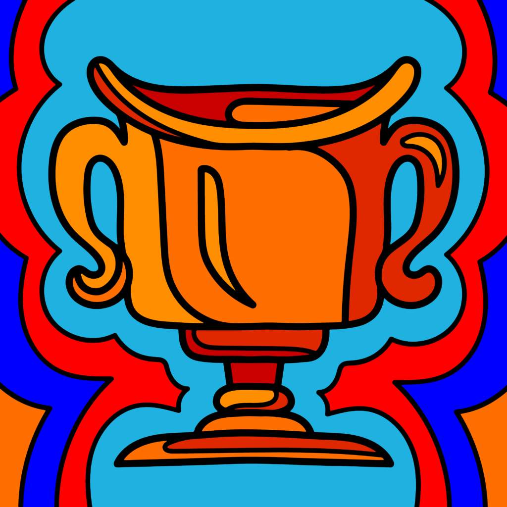 Award illustration done by Mina Tocalini of 360 MAGAZINE.