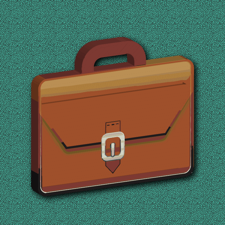 Briefcase illustration by Heather Skovlund for 360 Magazine