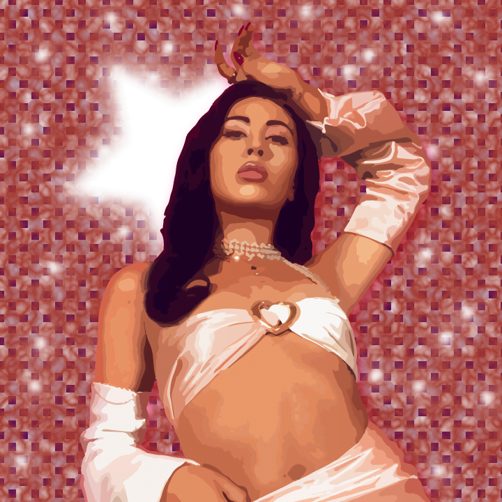 Kali Uchis illustration by Heather Skovlund for 360 Magazine