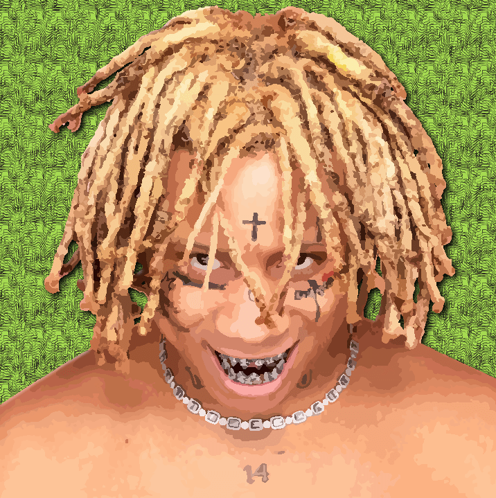 Trippie Red illustration by Heather Skovlund for 360 Magazine