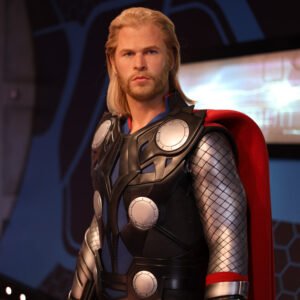 Chris Hemsworth as Thor at Madame Tussauds Hollywood image shot by Kai Yeo for use by 360 Magazine